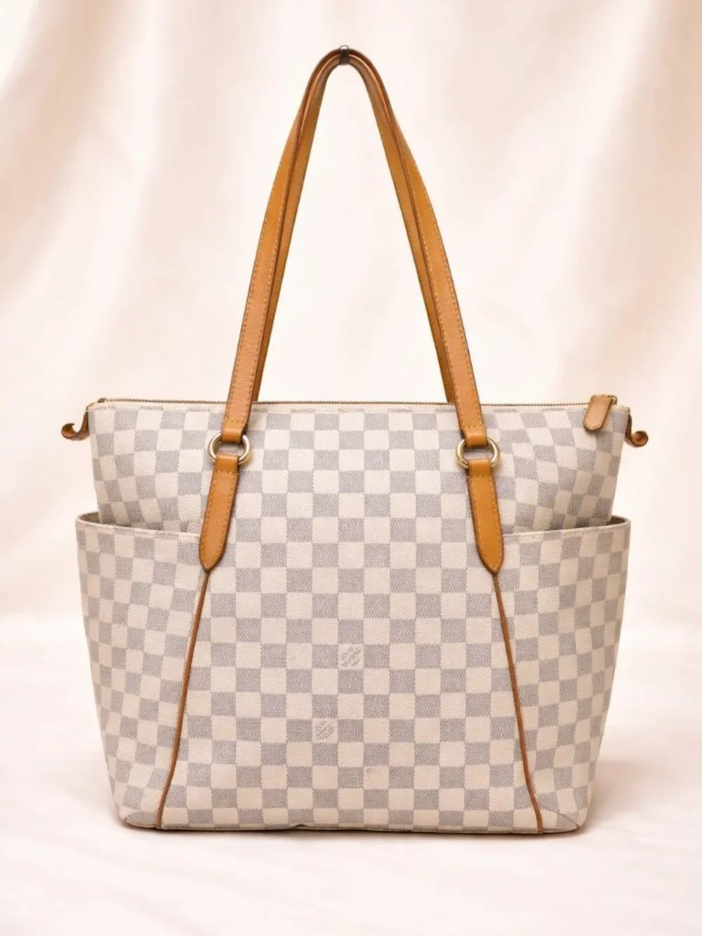 Authentic Louis Vuitton Totally MM Damier Azur Tote Bag